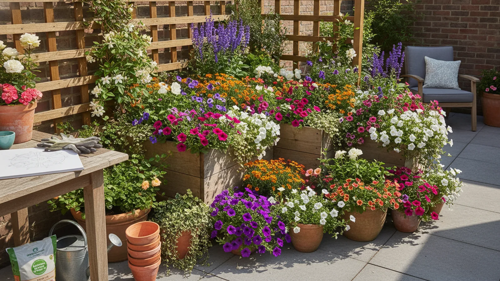 How To Plan A Small Patio Planting Plan For Long Summer Colour cover image