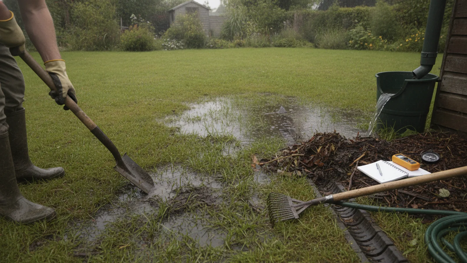 What To Check Before A Drainage Check After Heavy Garden Rainfall cover image